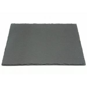 China Rough Edges Slate Cheese Cutting Board Rectangular Shape 30cm x 20cm With Pads supplier
