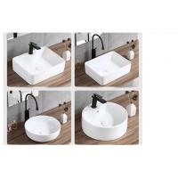 China White Vitreous China Wash Basin Commercial Bathroom Wash Basin Table Top on sale