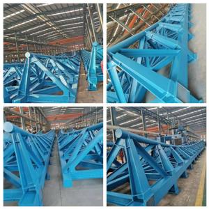 China Galvanised Steel Structure Bridge Windproof Steel Truss Pedestrian Bridge supplier