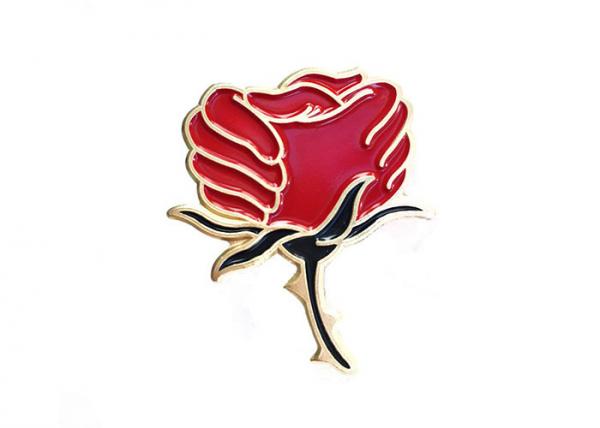 Rose Bike Enamel Badge Metal Icon Men 'S Jewelry / Custom Enamel Pins