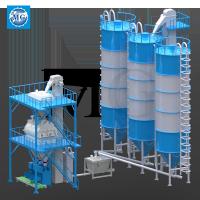 China 10-30 T/H Dry Mix Mortar Production Line Tile Adhesive Dry Mortar Equipment on sale