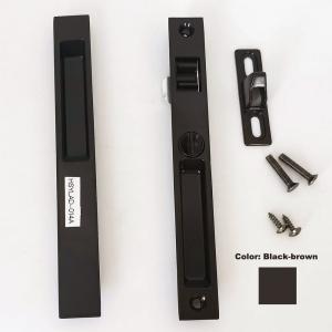 Anti Corrosion Aluminium Sliding Window Lock 90G Double Side Black Brown Modern Door Lock