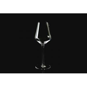 Bar 520ml 265mm Hand Blown Lead Free Crystal Wine Glasses Rounded Body Clear