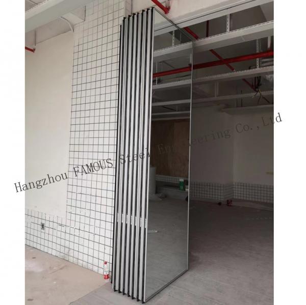 Office Movable Acoustic Glazed Panel Tempered Interior Glass Wall Partition