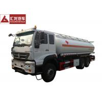 China 6x4 Fuel Oil Truck , Safe Driving Gasoline Delivery Truck Full Air Suspension System on sale