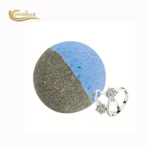 Essential Oil Jewelry Bath Bombs , Round Bath Bombs With Surprise Inside FDA Approved