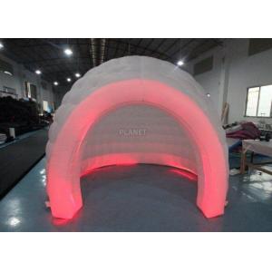 China 3m White Oxford Cloth Inflatable Bubble Igloo Dome Tent With Led Light supplier