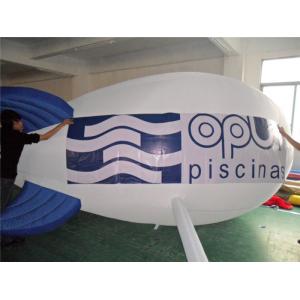 China Phthalate Free Inflatable Advertising Products White Helium Inflatable Airship supplier