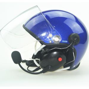 China Noise cancel Paramotor helmet with full headset GD-C Blue  Factory directly sale Powered paragliding helmet supplier