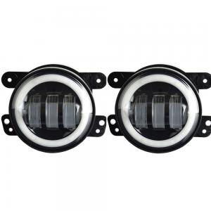 China 4-inch 30W*2 CREE LED Fog Lights Halo Ring Angel Eyes for Jeep Wrangler 97-16 JK TJ LJ ATV (1 Pair) supplier