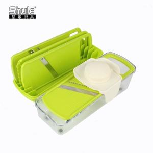 China Multifunction Mandoline Adjustable Potato Slicer 3 Interchangeable Blades wholesale