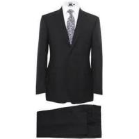 customized 48 M classic sale mens business black italian suit T / R 65 / 35