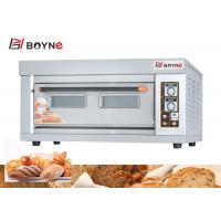 China 1220mm 1 Deck 2 Trays Industrial Electric Oven SS 6.6kw Bread Baking Oven on sale