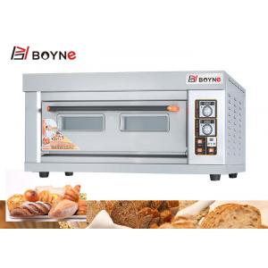 China 1220mm 1 Deck 2 Trays Industrial Electric Oven SS 6.6kw Bread Baking Oven supplier