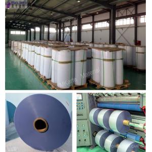 China High Stickiness Glue Coating PVC Coated Sheet / Reel For Inkjet Printing Use supplier