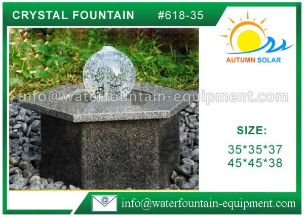 Hexagon Base Natural Stone Fountains Outdoor For Lanscape Hand Carved
