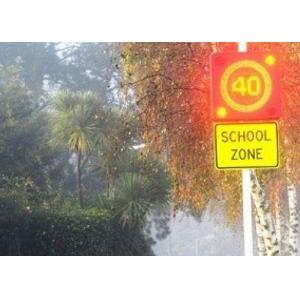 High Brightness Road Electronic Speed Limit Signs , Led Display Board For School Safety Signs
