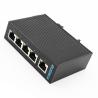 China Industrial Unmanaged 5 Port Network Switch 512 Kbit 8 Pin DIN rail Or wall Mounting wholesale