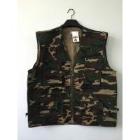 China Mens classic vest, waistcoat, camo vest in T/C 80/20 fabric, 030M camouflage vest, S-3XL on sale