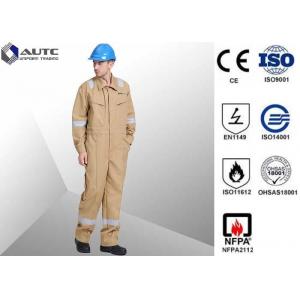 China Lightweight Site PPE Safety Wear Clothing , Work PPE Clothing FR Cotton Flame Retardant supplier
