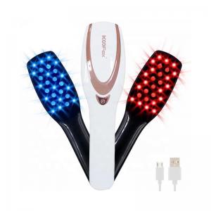 USB Phototherapy Scalp Massager Comb , Anti Hair Loss Electric Straightener Comb