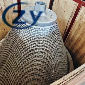 China Polished Lubricity Perforated Mesh Metal Sheet Paint For Centrifugals Sieve supplier