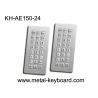 China Top panel mounting 24 Keys Stainless Steel Keyboard Industrial Waterproof wholesale