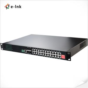 Industrial L2+ Rackmount 24-Port 10/100/1000T 802.3at PoE + 4-Port 1000X SFP Managed Ethernet Switch