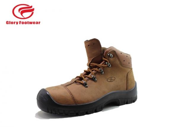Protective Steel Toe Leather Safety Shoes Puncture Penetration Resistant For