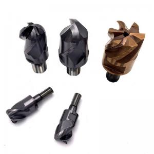 China Solid End Mill Cutter Head Square / Corner Radius / Ball Nose supplier