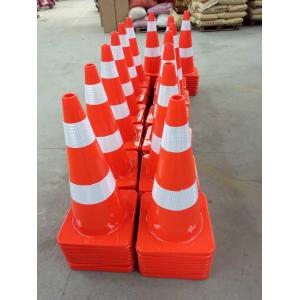 China Road Safety Guiding Cone Orange PVC Plastic Traffic Cones supplier