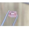 Synthetic Emerald Cut Lab Grown Pink Diamonds Jewelry Fancy Light Grade