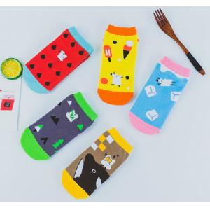 China Teen Girl Ankle Length Socks / Designer Ankle Socks Stylish Any Size Available supplier