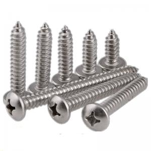 China DIN7981 Stainless Steel Carbon Steel Pan Head Cross Micro Self Cutting Screws supplier