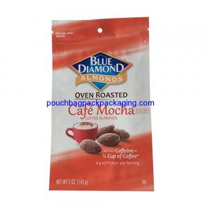 China Custom stand up pouch with zipper, Printed Aluminum Foil standing zip bag for almond supplier