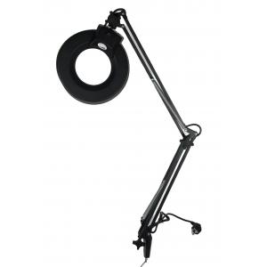 China ESD Multifunctional Firm Black Color Clip On Table Magnifying Glass With Clamp supplier