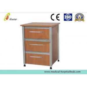 3 Drawers Wooden Material Hospital Bedside Cabinet Hospital Furniture Medical Locker