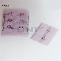 China 3.5cm Width Garments Accessories Purple Color Non Slip 3*2 Hook Bra Extensions For Underwear Bra on sale