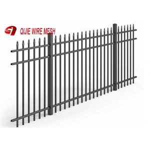 China Black Wire Mesh Fence Panels Aluminium Spear Top Fencing For Residential Use supplier