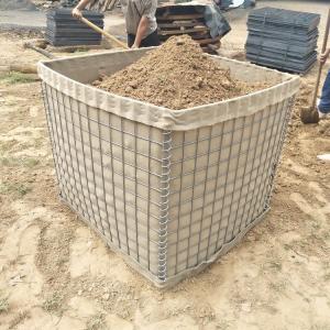 China Military Galfan Wire Hesco Sand Barrier 50 X 50mm supplier