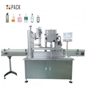 China 4 Wheel Filling Plastic Bottle Linear Screw Capping Machine supplier