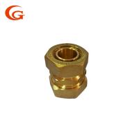 China Brass Double Ferrule Compression Fitting , 3/8 OD Ferrule Type Connector on sale