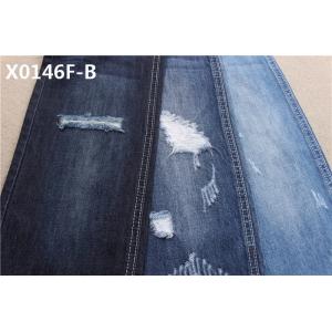 9.1 Oz Dark Blue Desizing 100 Cotton Denim Fabric For Boy Friend Style Jeans