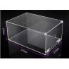 China Shoe Box Packing Clear Acrylic Display Case With Magnets Lid Sneaker wholesale