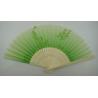 China la seda llana del color o crea la fan de seda de la mano para requisitos particulares con el marco de bambú natural wholesale