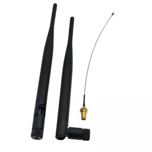 Long Range 2400mhz Wifi Antenna 5dBi Wireless Rubber Whip With UFL SMA Connector