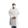 China Snaps Closure Disposable MP Lab Coat With Pockets For Factory/Food Processing/General Industry wholesale