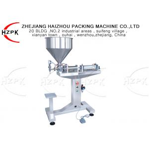 China Food Grade Semi Automatic Piston Filling Machine 200-1500 Ml Volume supplier