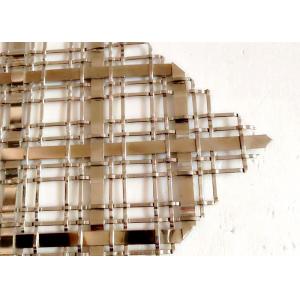 China Popular Cabinets Decorative Wire Mesh Made In Stainless Steel Flat Wire supplier