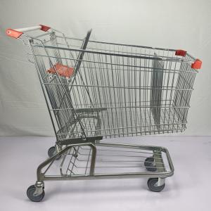 China 210 Liter German Large Shopping Trolley One Stop Shopping Cart With Foldable Beer Rack supplier